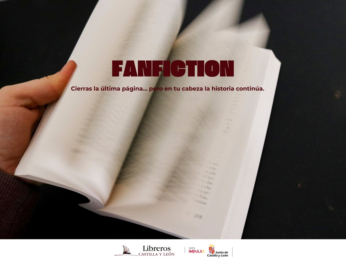 ✍️📚 ¿Te ha pasado alguna vez que no quieres despedirte de un libro?
Cierras la última página… pero en tu cabeza la historia continúa
Eso tiene nombre: fanfiction.
Te lo contamos en nuestro blog 👇
librerosdecastillayleon.es/index.php/fanf… 
#Fanfiction #AmorPorLosLibros #PasiónLectora 📚✨
