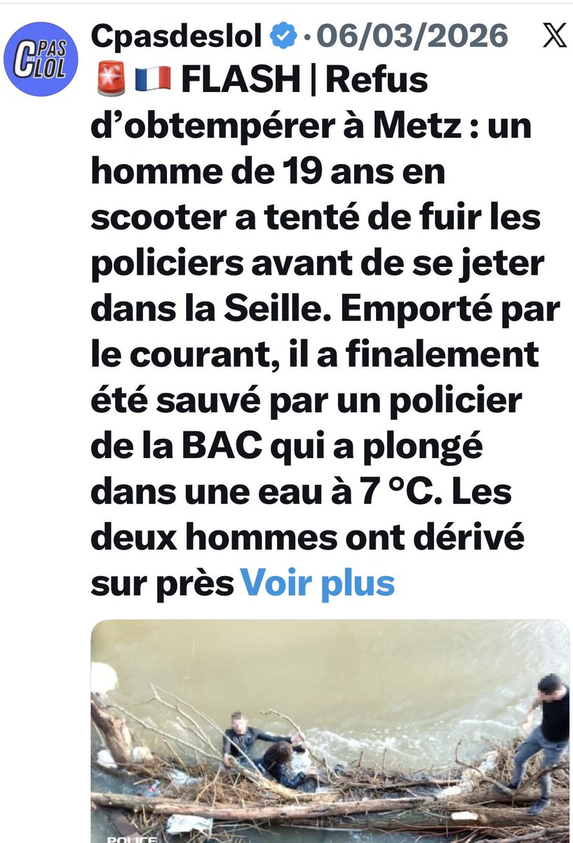 RudyManna2's tweet image. 👉
#Marseille, #Rennes, #Metz…
Les refus d’obtempérer sont une plaie.
Ils abîment, ils blessent, ils tuent.

Je le rappelle : 100 % des contrôles de police où le conducteur obtempère se déroulent sans accident, sans blessé, sans mort. 🙏

À méditer.