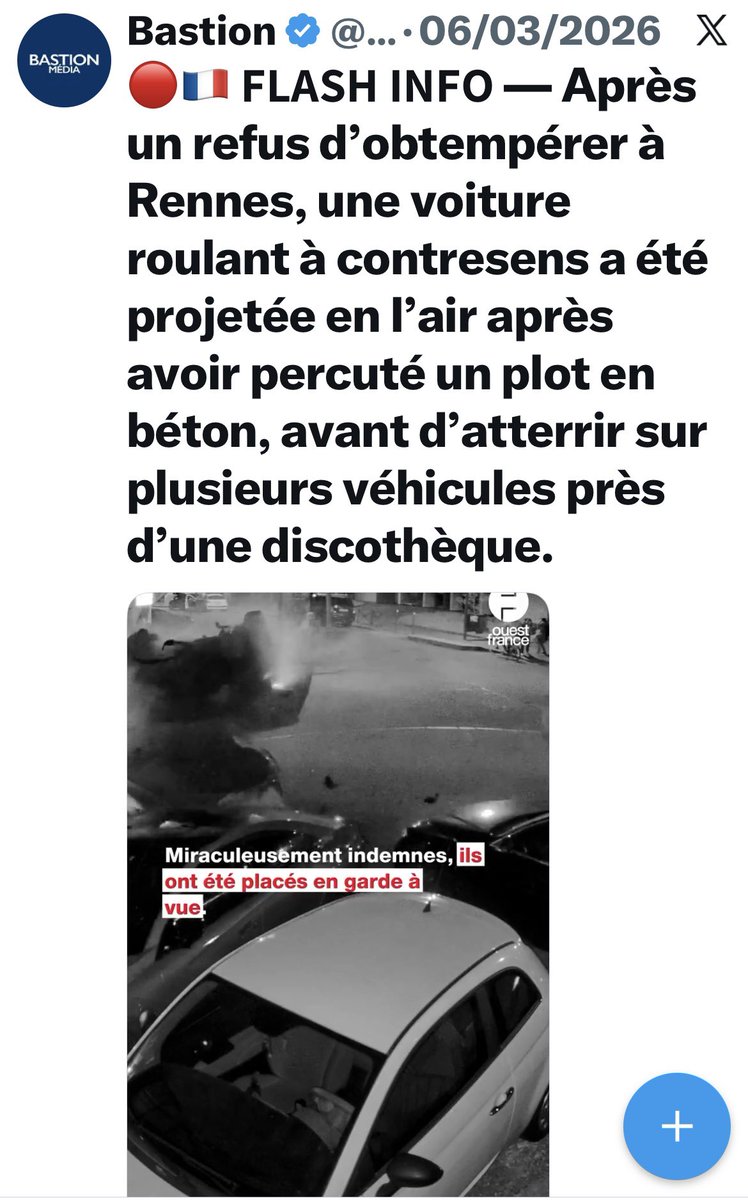 RudyManna2's tweet image. 👉
#Marseille, #Rennes, #Metz…
Les refus d’obtempérer sont une plaie.
Ils abîment, ils blessent, ils tuent.

Je le rappelle : 100 % des contrôles de police où le conducteur obtempère se déroulent sans accident, sans blessé, sans mort. 🙏

À méditer.