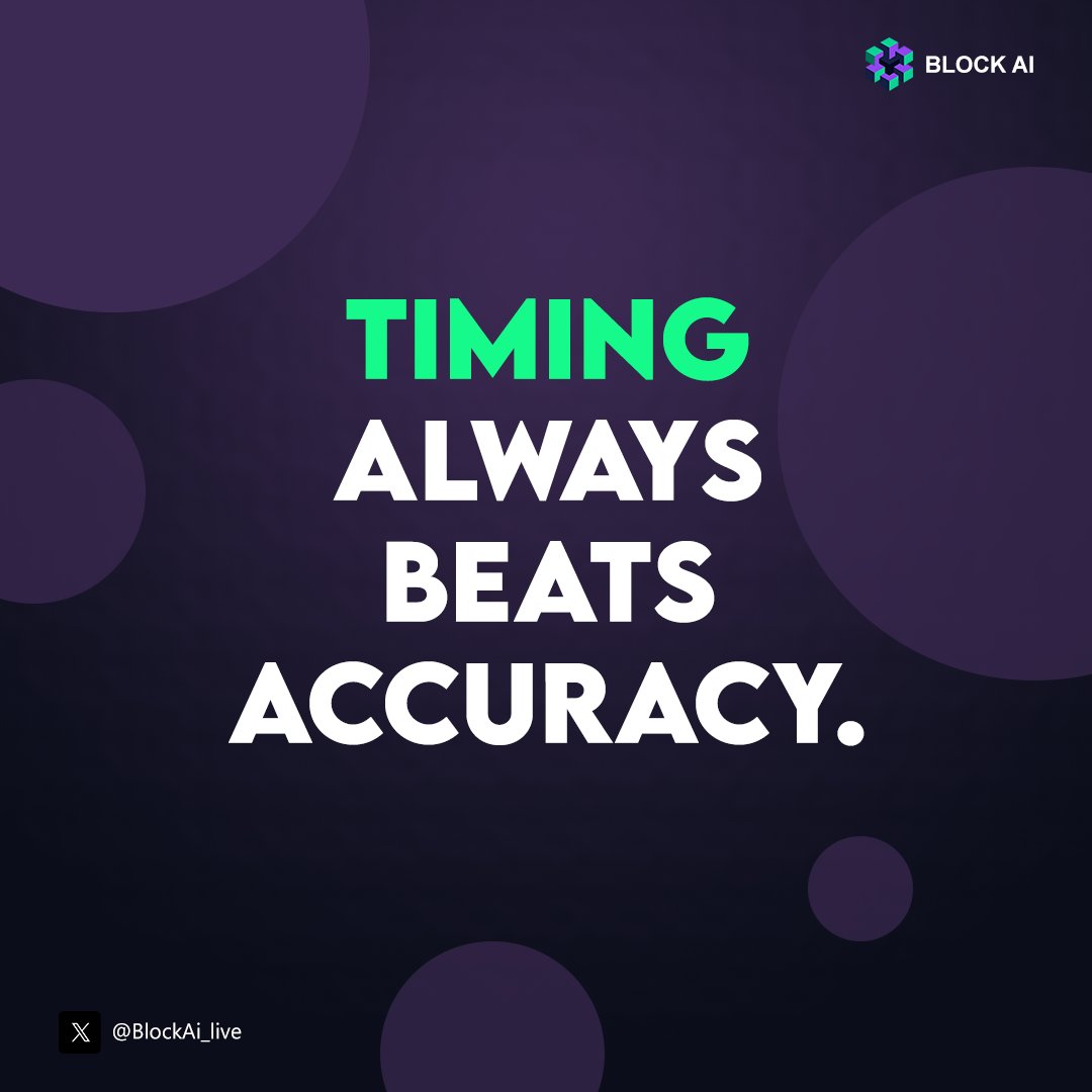 Sylic_AI's tweet photo. 🟩🟪 Most people don’t lose money in crypto because they’re wrong

They lose because they’re late
🟢Market moves
🟣Data updates
🟢Narratives shift

And by the time you see it’s already priced in

BlockAI changes this dynamic
It scans on-chain activity, interprets signals, and delivers decision-ready insights before the move becomes obvious

Not faster charts
Better timing

This is where edge comes from now