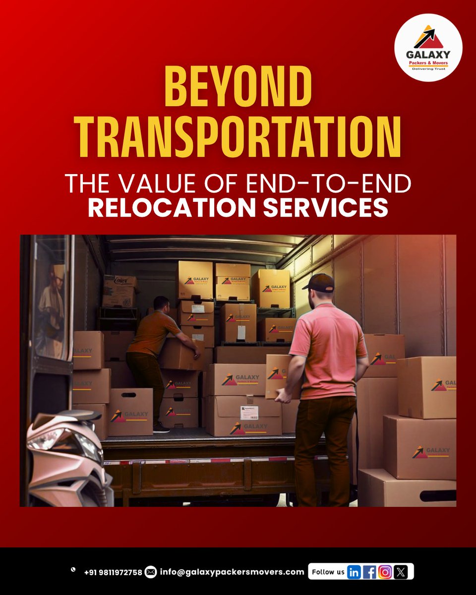 galaxy_packers's tweet photo. Relocation today is more than just moving goods—it’s about seamless experiences, smart planning, and end-to-end service excellence.
🔗 Explore the full insights:
https://t.co/ST2Z9JkdJU
#RelocationServices #PackersAndMovers #SmartMoving #EndToEndSolutions #LogisticsIndia https://t.co/p7r1hywFrY