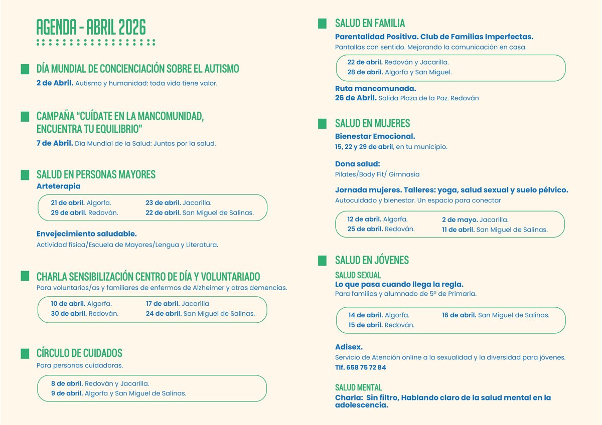 MLVlavega's tweet photo. 🌍💚 7 de abril | Día Mundial de la Salud 💚🌍

Hoy ponemos en marcha la campaña “Cuídate en la Mancomunidad, encuentra tu equilibrio”, una iniciativa para promover la salud y el bienestar de toda la ciudadanía durante el mes de abril. #lavegasalud❤️ https://t.co/uaMKJOv7Rz