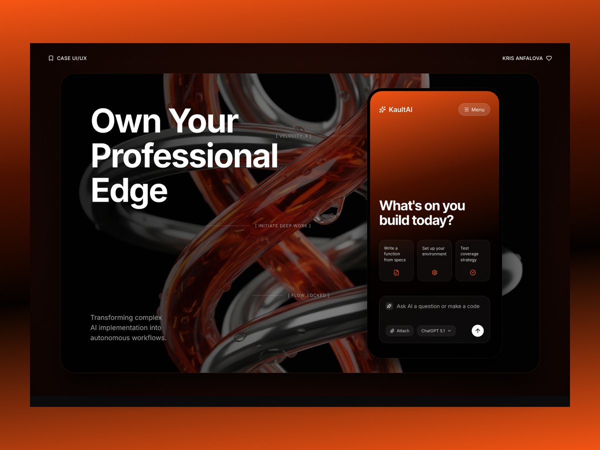 workhuofficial's tweet photo. AI Landing Page Design — Modern SaaS UI/UX Exploration https://t.co/bkjuSrfDL7