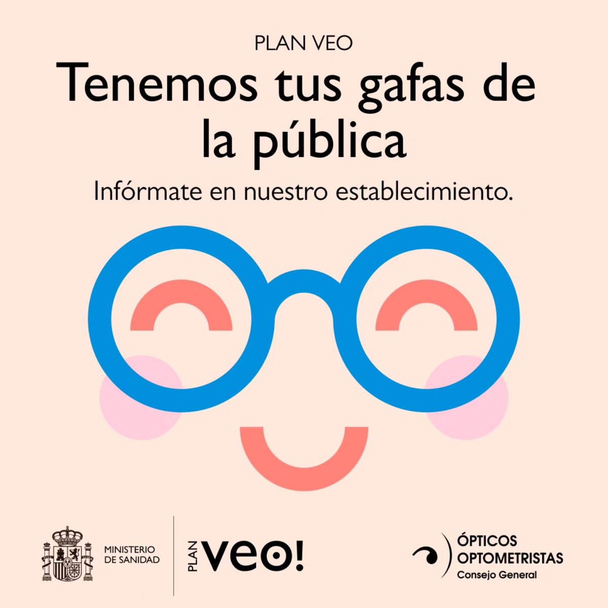 OpticaMan's tweet photo. El Ministerio de Sanidad ha lanzado el Plan Veo, una ayuda económica de hasta 100€ para adquirir gafas y lentes de contacto para menores de 16 años. Infórmate en Óptica Man. #OpticaMan #salud #PlanVeo https://t.co/knI2n38nxC