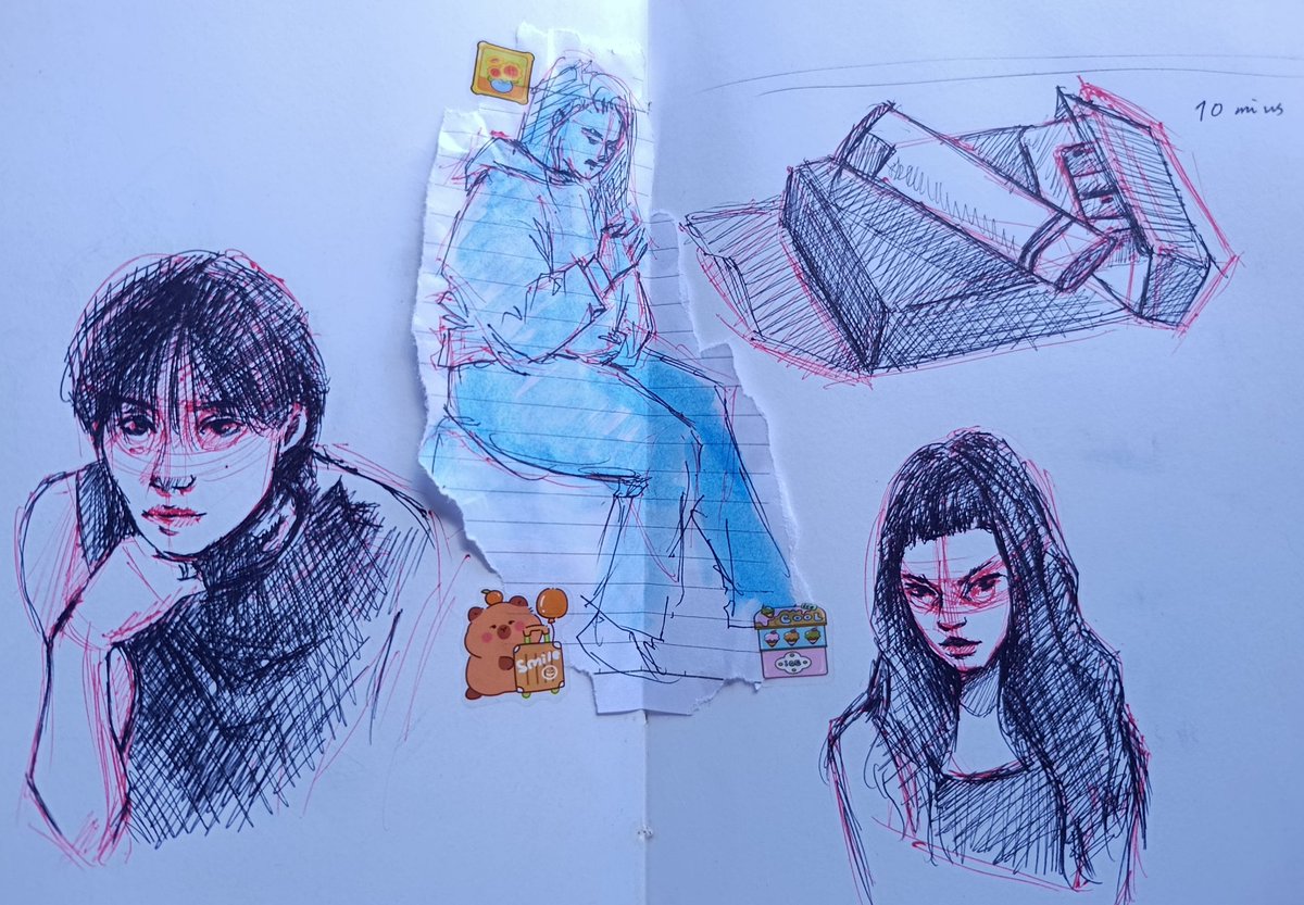 grayfeelsart's tweet photo. quick sketches over my lunch break https://t.co/yr3J5cfwhP