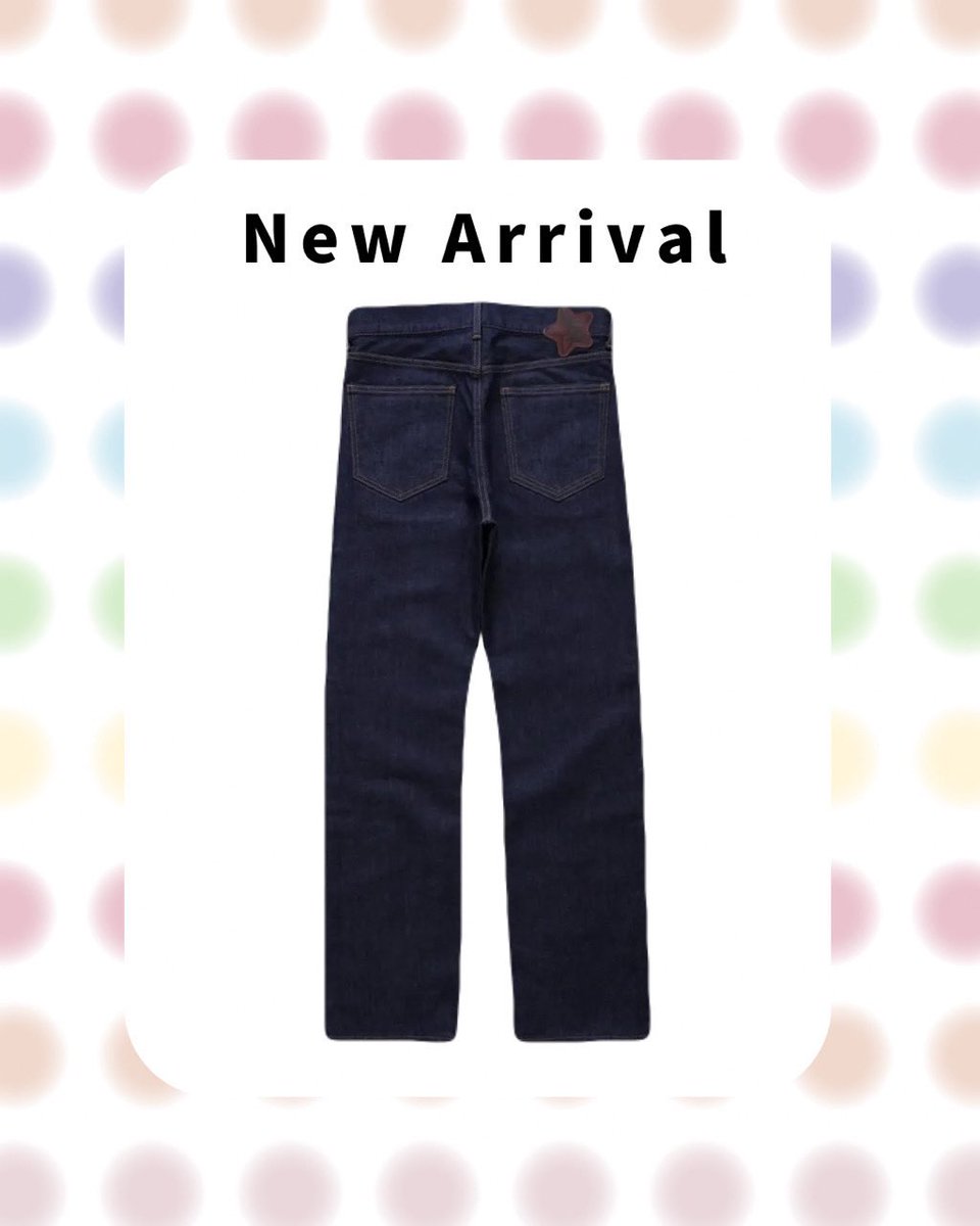 JZ_kojima's tweet photo. NEW✨
『JZストレートパンツ』OW

item number：JZPT1005
size：28,30,32,34,36,38
price：¥18,920-(tax in)

シンプルなジーンズの新作が登場✨
星型のパッチがかわいい🩷

#倉敷　
#ジーンズストリート
#美観地区　
#珍しい　
#おしゃれ https://t.co/eRPXliskB8