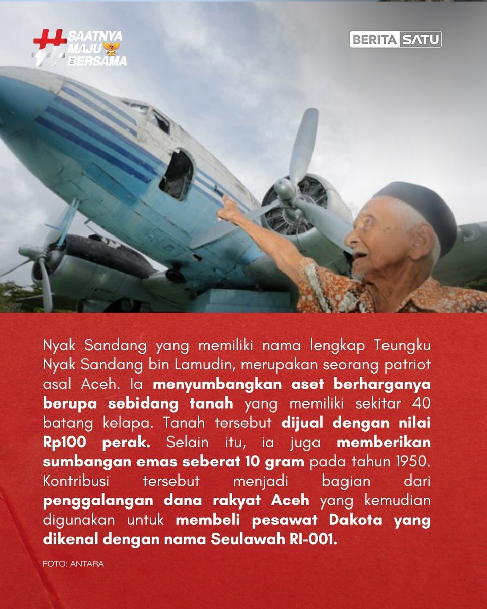 Beritasatu's tweet image. Nyak Sandang akan dimakamkan di di Desa Lhuet, Kecamatan Jaya, Kabupaten Aceh Jaya.

Simak berita di Beritasatu TV, BeritaSatu.com, YouTube BeritaSatu, dan unduh aplikasi BeritaSatu di iOS dan App Store!

#NyakSandang #Pesawat #Aceh  #SaatnyaMajuBersama #BeritaSatu
