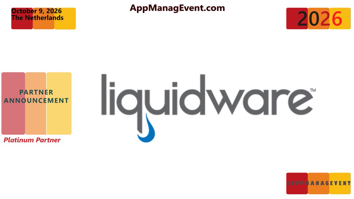 appmanagevent's tweet photo. @Liquidware is joining  AppManagEvent 2026 on Oct 9!

Discover how they optimize digital workspaces with powerful EUC solutions.

🎟️ Tickets &amp; info: https://t.co/4Wfv9tFCft 

#AppManagEvent #Liquidware #EUC #ITevent #TechEvent https://t.co/94Jg6XPTE1