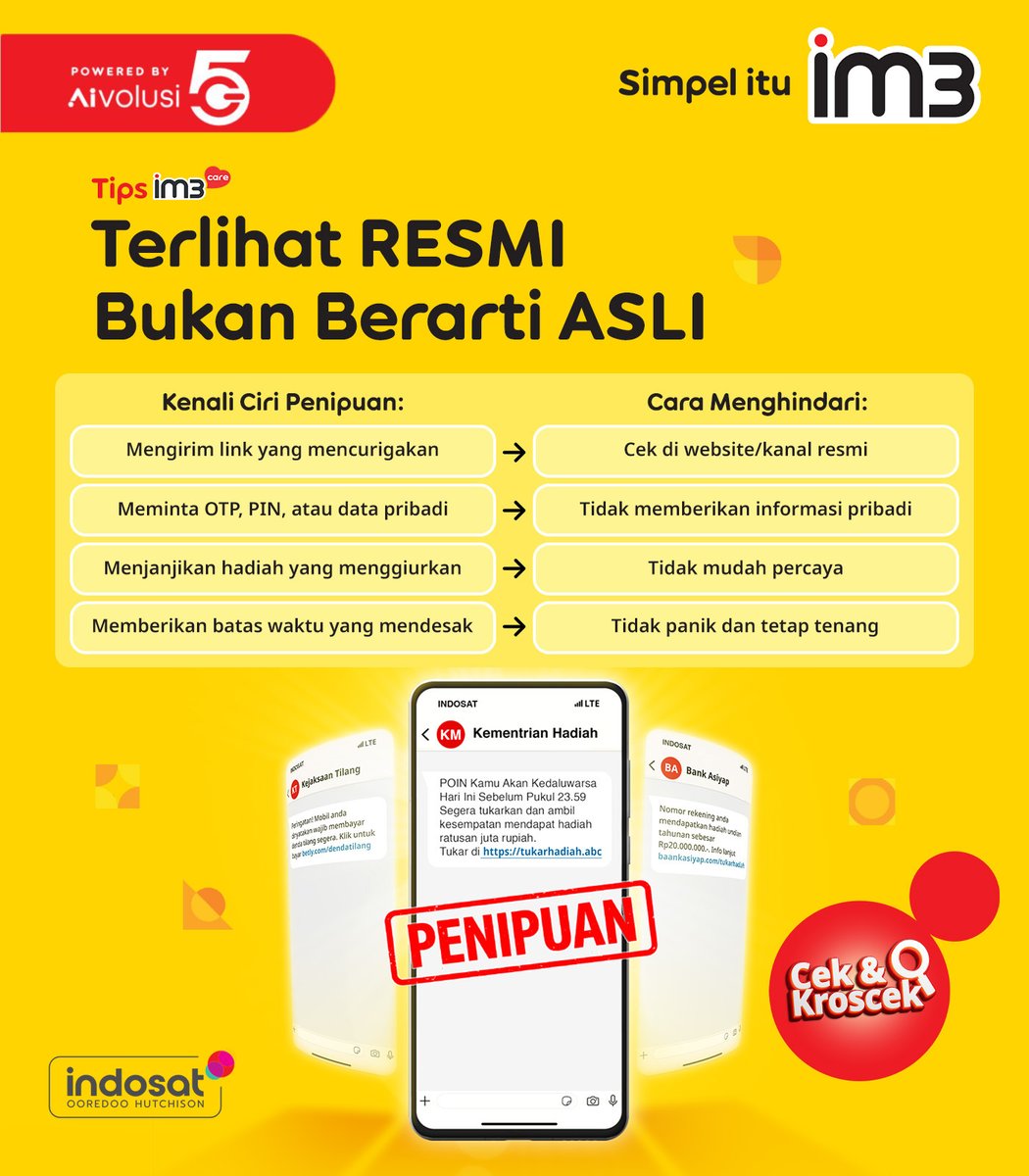 IM3 Care tweet media