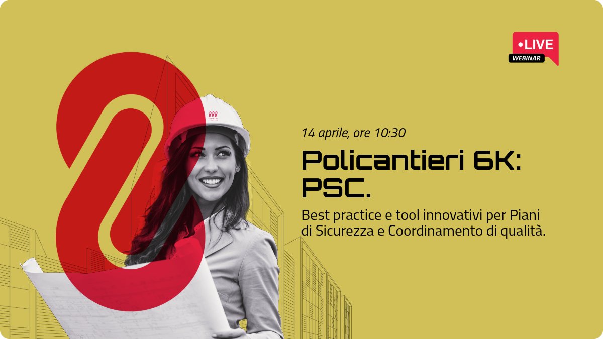 888SP's tweet photo. Il tuo #PSC è #Sicurezza reale o solo burocrazia? 🏗️
Partecipa al webinar del 14/4 e scopri come creare Piani d'eccellenza con #Policantieri6K:
✅ caso reale PSC • import/export MS Project • nuova Banca Dati Anagrafiche

Iscriviti: https://t.co/MRbWMLDdlc
Info: webinar@888sp.it https://t.co/BhNQoPU2OW