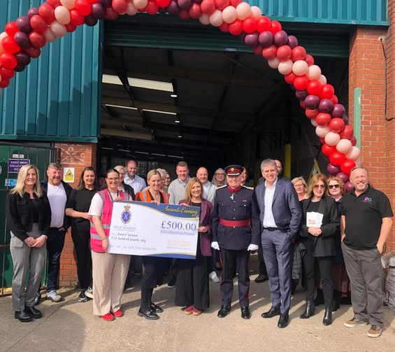 HighSheriffGM's tweet photo. On the 20th March, I attended the 3rd Anniversary of The  Multibank, which is part of The Brick Charity in Wigan. We were joined by many supporters, including the Mayor of Liverpool, Steve Rotherham. https://t.co/M5JnZ9s6tl