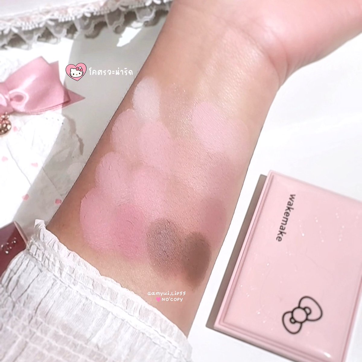 Gamyuibabi's tweet image. Wakemake คลอนี้โดนเส้นสุดสุด🎀🐰 
แพ้ทางอะไรแบบนี้เว่ยแก ตลับน่ารักมาก โทนสีใดๆคือมันน่ารักไปหมดอยากเก็บทั้งคลอเลยจะบล้าาาาาา หื้อ

#wakemake #wakemakeeyeshadow #wakemakexhellokitty