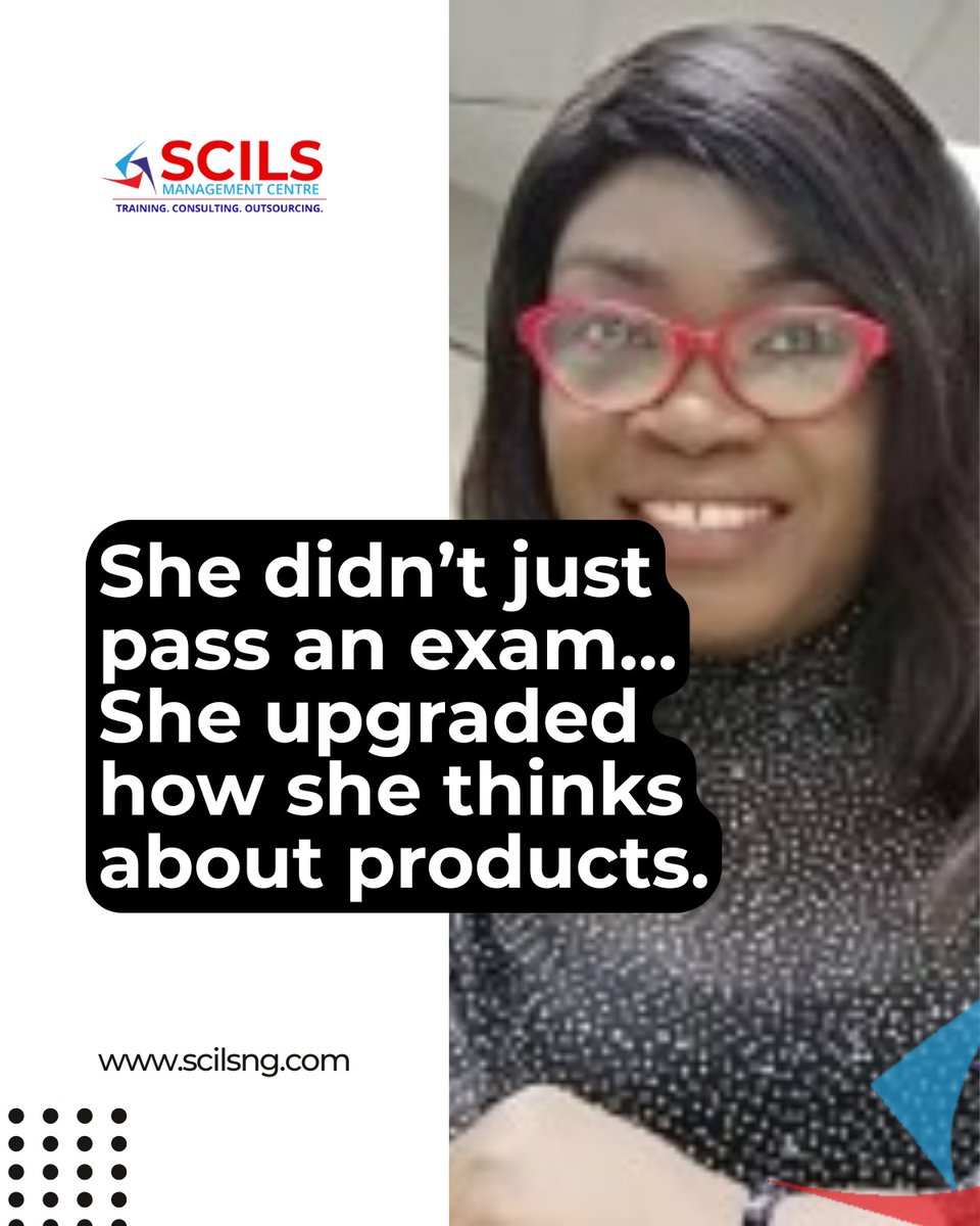 scilsmanagement's tweet photo. She didn’t just pass an exam… she upgraded her mindset. 💡
Doris Aliu is now a certified Professional Scrum Product Owner (PSPO).
Ready to level up your career?
🌍 https://t.co/snYVEjA5M6
📞 +234 810 542 6284
#SCILS #PSPO #ProductOwner #Agile #CareerGrowth https://t.co/Y92Lso16tU