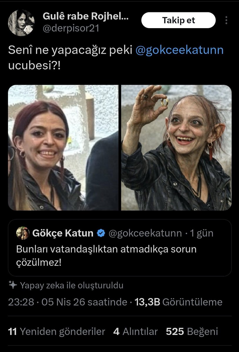 CemreN7264's tweet photo. Kürtçü kesim yine zamanında bana yaptığı gibi şimdi başka bir kadını Gökçe Hatun diye hedef alıp hakaretler ediyorlar.

Ve tabiki de ellerinde en ufak bir kanıt olmadan birde üstüne anonim hesaplardan hedef aldıkları kadının tipine laf ediyorlar. 

Gerçekten dejavu yaşıyorum. https://t.co/JekMgdLJ5K