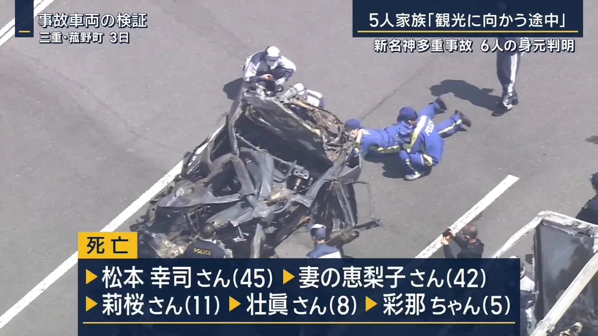 新名神 6人死亡事故 身元