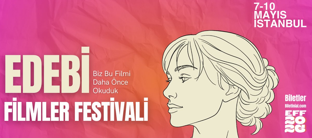 PopulerSinema's tweet photo. EDEBİ FİLMLER FESTİVALİ 7-10 MAYIS’TA BİLETİNİAL TORUN CENTER’DA BAŞLIYOR!
https://t.co/VvZFGku6Pl https://t.co/CI3wecLGrd
