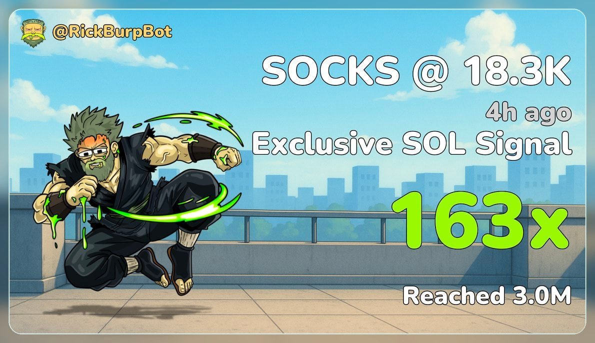 Crypnsider's tweet photo. #ExclusiveSOLSignal, $Socksjust went from pocket change to a.

18K moonshot 163x the hype in 4 hour! 🚀 ⋅ $Socksjust ⋅ 🔎

GvLpXC6iPRaUhMUXKrEXr7P7ZjmQTe1XhVT239Bepump https://t.co/YYWzusASZy