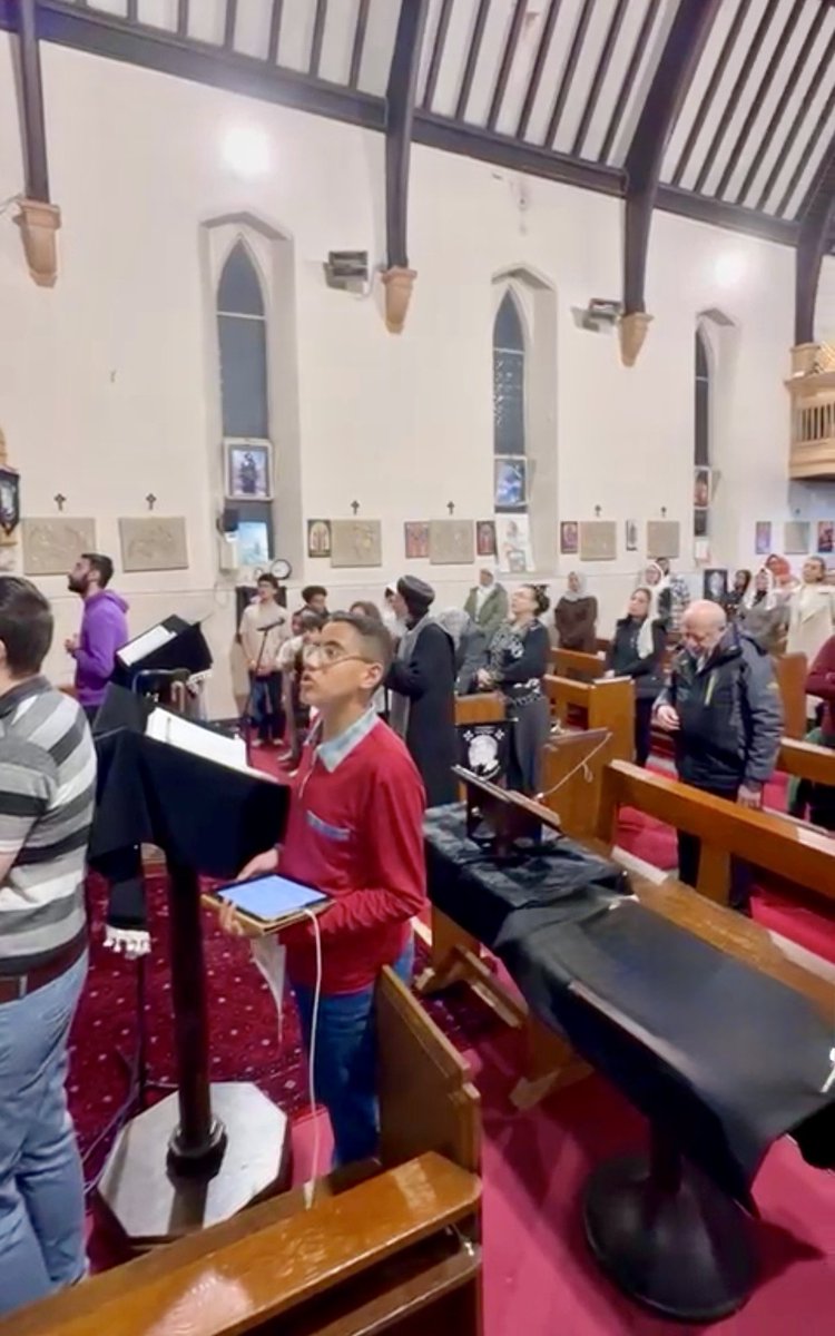 BishopAngaelos's tweet photo. I was then blessed to be at @StMaryStGeorge1 in Manor Park, East London, for evening portion of my #1000MileHolyWeek2026, reflecting on “Our King Who rejects fruitlessness”

Accountability is also invitation. Our Lord reveals fruitlessness to summon repentance, remembering that “Unless you repent you will all likewise perish” (Luke 13:3). 

This is not a threat, but the pleading of a father to His beloved children so that they would never again be separated from Him, as Saint Basil the Great reminds us that “God reveals sin to turn the sinner toward life.”

Such a joy to stand with our wonderful children.