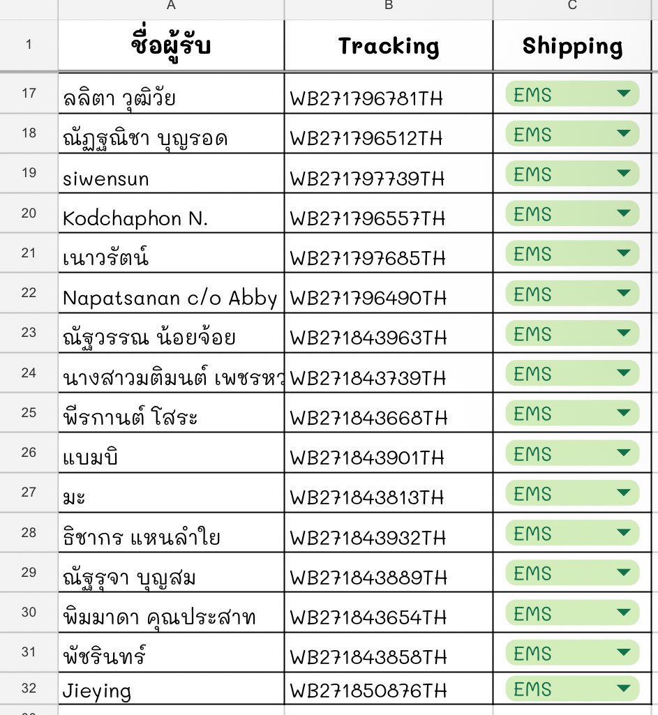 imanny_cw's tweet photo. รอบจัดส่งวันที่ 6-7/4
จัดส่งและแจ้งเลขในชีทเรียบร้อยค่ะ
https://t.co/eiWktC0Kko
ถ้าหากเช็คเลขไม่พบ ให้เช็คใหม่อีกครั้งในวันพรุ่งนี้นะคะ
หากไม่เป็นการรบกวนฝากรีวิวลงในแท็ก #rvimanny
เพื่อเป็นกำลังใจให้แม่ค้าด้วยนะคะ🫶🏻✨
#imannyอัพเดท https://t.co/TWDkApC56z