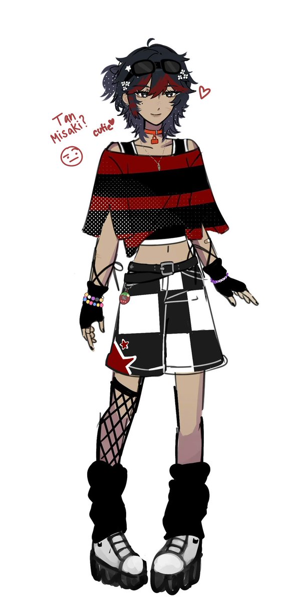 MisakisSoulmate's tweet photo. I luv redesigning characters this is my misaki my misaki my misaki https://t.co/UKIc0Rtz1a