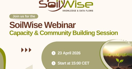 NEUROPUBLIC's tweet photo. 🌱Don’t miss the upcoming @SoilWiseproject webinar, where you can explore the project’s tools, results &amp; growing community focused on #SoilData &amp; knowledge.

🔗Register: https://t.co/LGqMZaVmNB

#SoilWiseProject #FAIRdata #SoilHealth #Webinar #CapacityBuilding #HorizonEurope https://t.co/FrYln2OCUk