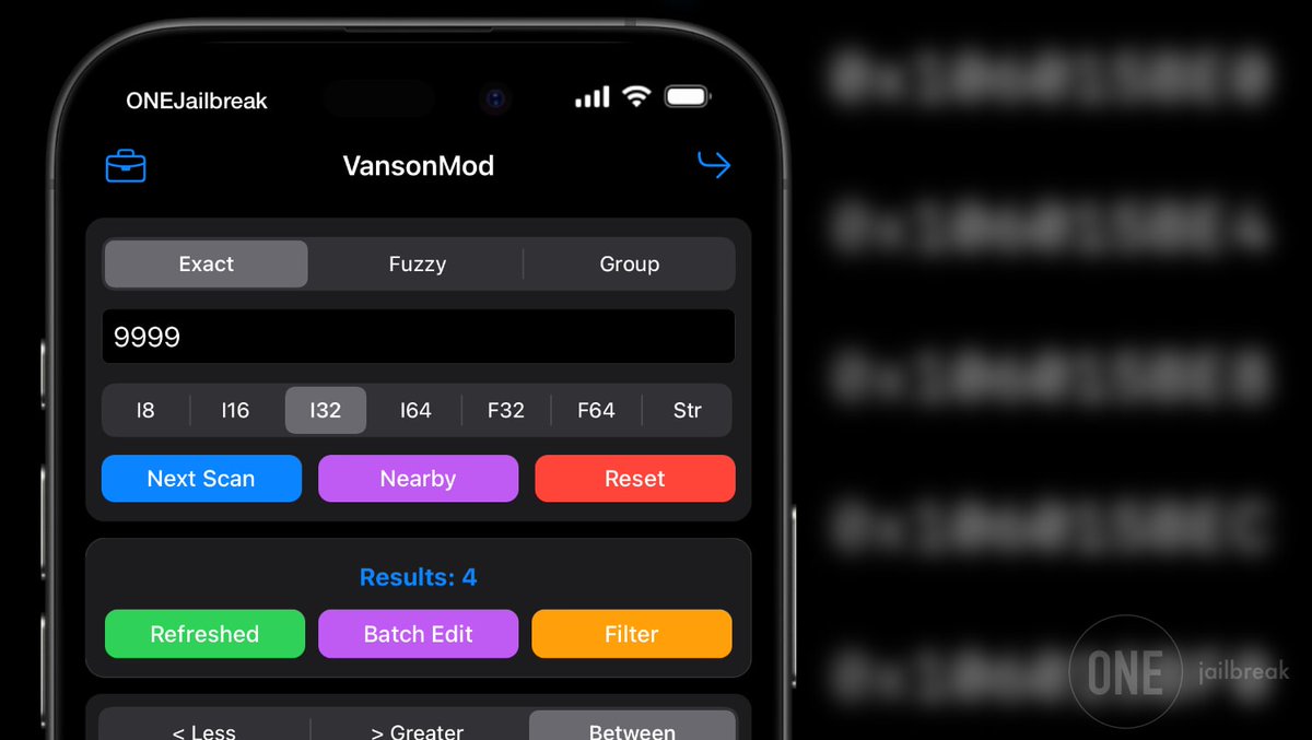 onejailbreak_'s tweet image. 🧌VansonMod the iOS memory editor, iOS pointer analysis, RVA patcher, and process manager, v2.8.1 was released just now. Get the new IPA 🔥

With the tweak LCTaskForPIDTweak you can also run it inside the LiveContainer in a jailed environment.

onejailbreak.com/blog/vansonmod…