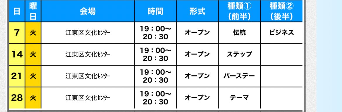 【4月の予定🌸】
初めての方も、お馴染みの仲間も3月もよく来たねでお待ちしております！

読み合わせ書籍は以下のとおりです
伝統→「伝統のチェックリスト～ＡＡグレープバイン誌から～」
ステップ→「ギャンブラーズ・アノニマス１２ステップ・ワーク」