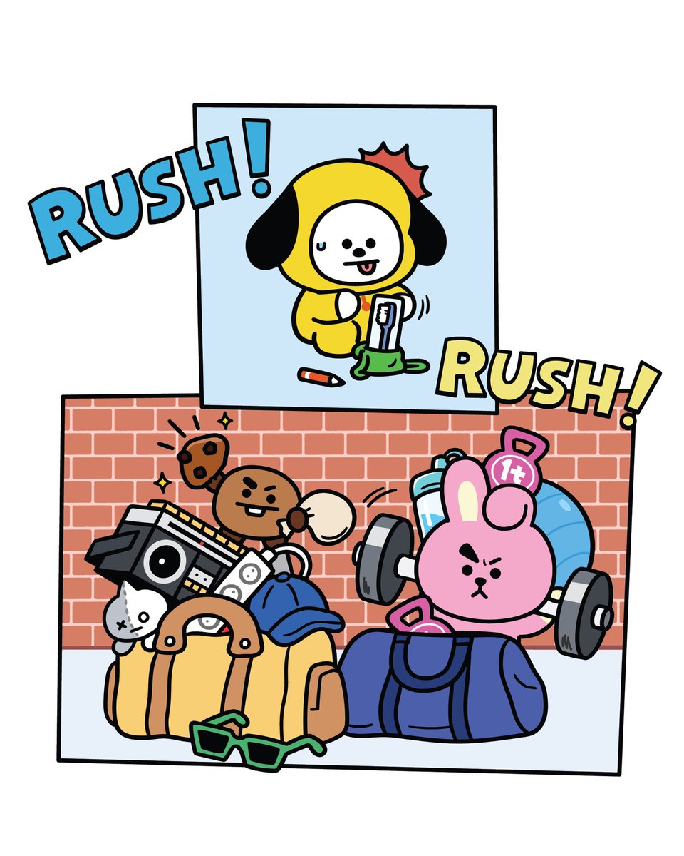 rod_chus's tweet photo. El mini-bolsito de Chimmy😭😭😭😭 y el enchufe de Cooky!!! 😂😂😂😂😂
#BT21 #FindingVan #Series https://t.co/AWQiPBa76N