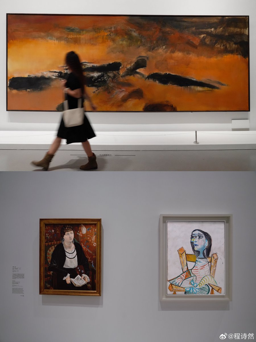 Mr_UnStopAble's tweet photo. "Stepping into this exhibition—light dances on canvases, colors hum like quiet poems. Every brushstroke breathes, every corner whispers stories. Art isn’t just seen; it’s felt.  #ArtExperience #MuseumMagic" https://t.co/2ApCvmNDer