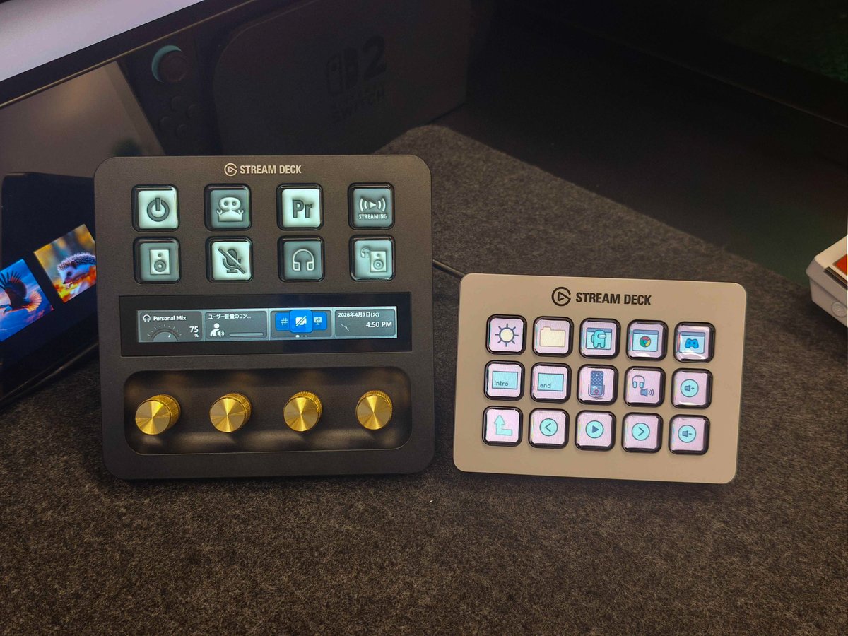 elgatoJP's tweet image. アイコンパックを使えば、統一感を保ったまま Stream Deck キーの着せ替えが可能👗

気になる人は Elgato Marketplaceから✅
🔗marketplace.elgato.com/stream-deck/ic…