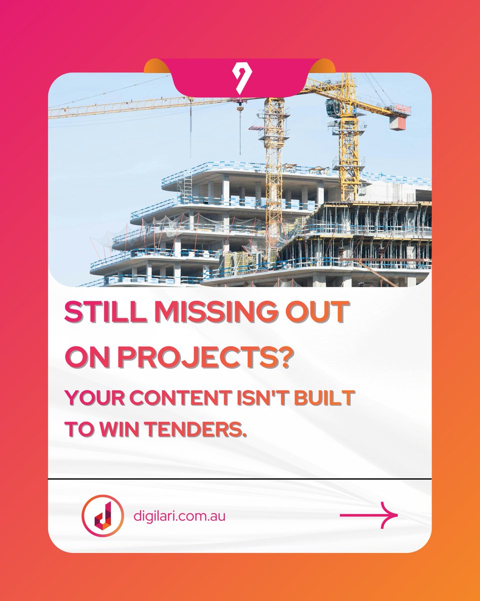 Digilari's tweet image. Most commercial construction brands are still treating content like a broadcast channel, posting updates and product shots and hoping someone bites.
#CommercialConstruction #B2BMarketing #ConstructionMarketing #ContentStrategy #LeadGeneration #GEO #DigilariMedia