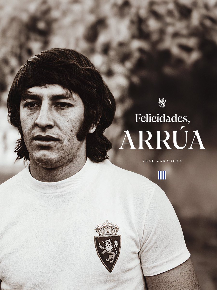 RealZaragoza's tweet photo. 🥳🇵🇾 ¡Hoy es el cumpleaños de 𝑨𝒓𝒓𝒖́𝒂!

✨ Genio, leyenda, un 10 para la historia y alma de los Zaraguayos

¡Muchas felicidades, Nino! 🤍 https://t.co/6tXu0OQtfF