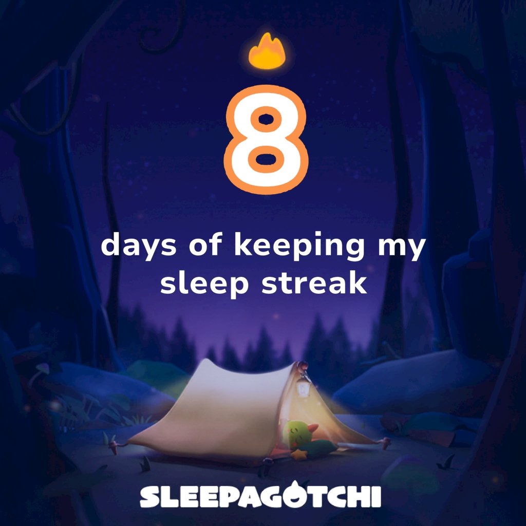 AlexShaposhNik's tweet photo. Got a sleep streak and vSLEEP!
Join me on Sleepagotchi.
https://t.co/r0ySn88oS0 https://t.co/P9qU2jEQmt