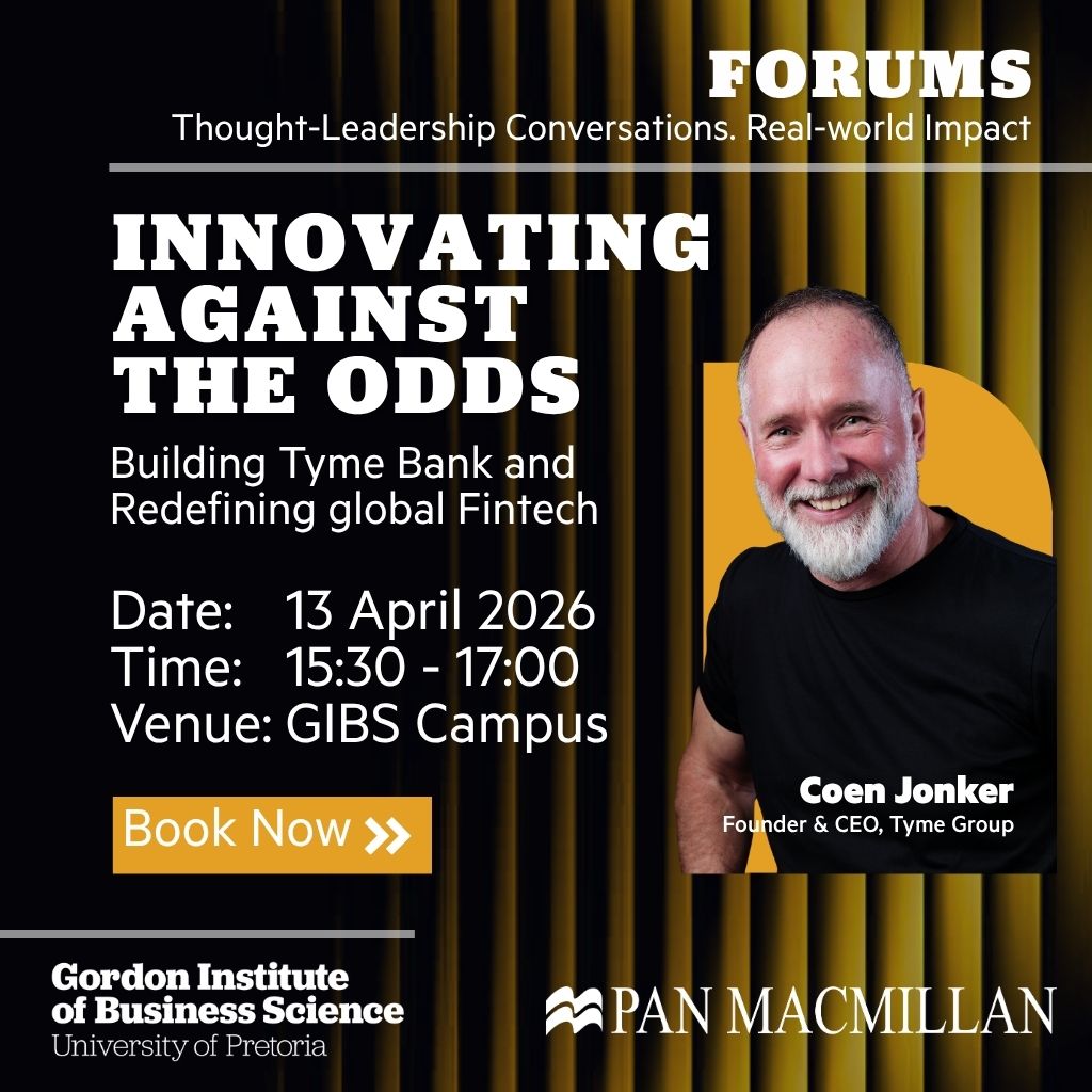 AdrianSaville's tweet photo. I’m looking forward to hosting Coen Jonker @GIBS_SA on Monday, 13 April at 15h30.

The story of @gotymebankza runs from near-death experiences to one of the world’s fastest-growing digital banks. 

We will also reflect on It’s About Tyme: Banking Beyond Borders, co-authored with @brucebusiness.

Join us:

https://t.co/nvQ48MAYnD