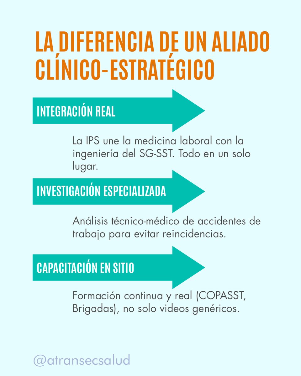 atransecsalud's tweet photo. ¿#SGSST: BLINDAJE OPERATIVO O PAPEL MOJADO?Multas, paradas y accidentes cuestan más que una asesoría. #IPS Atransec-Salud no hace documentos; implementa Sistemas de Gestión y Normas #ISO que protegen su rentabilidad y a su gente. La #prevención real es la mejor inversión. https://t.co/I1eV8o3QPX