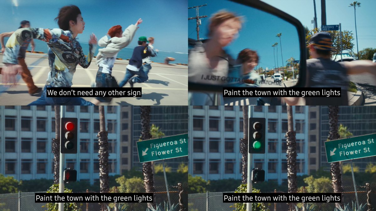 bbrightbabyblue's tweet image. the beginning of this GREENGREEN era hinges upon the very first lines of the very first song of their very first EP:

COTL - very first EP👉
GO! - first song in said EP 👉 
"We don't need any other sign
Paint the town with the green lights"

#REDRED #GREENGREEN
#CORTIS #코르티스