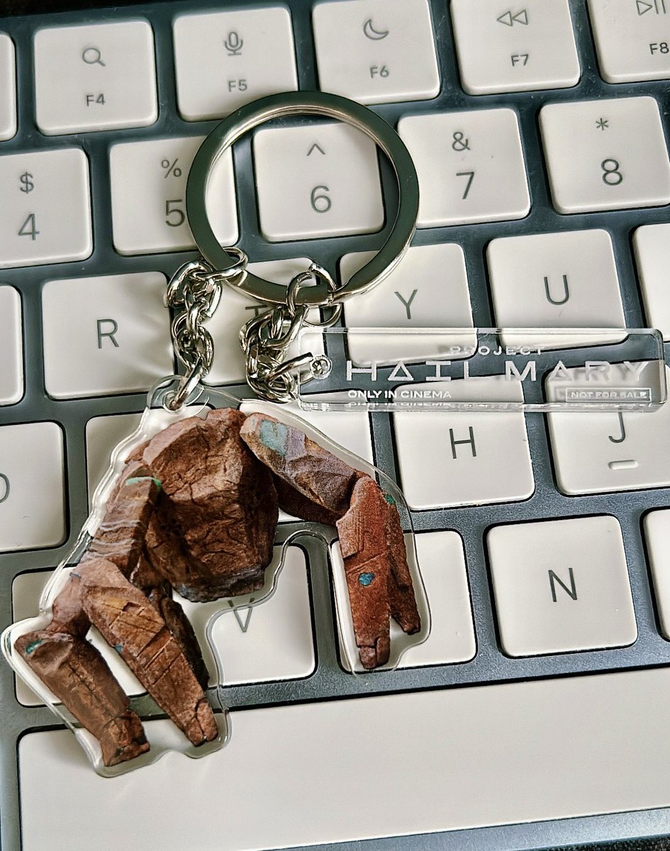 project hail mary rocky keychain secured