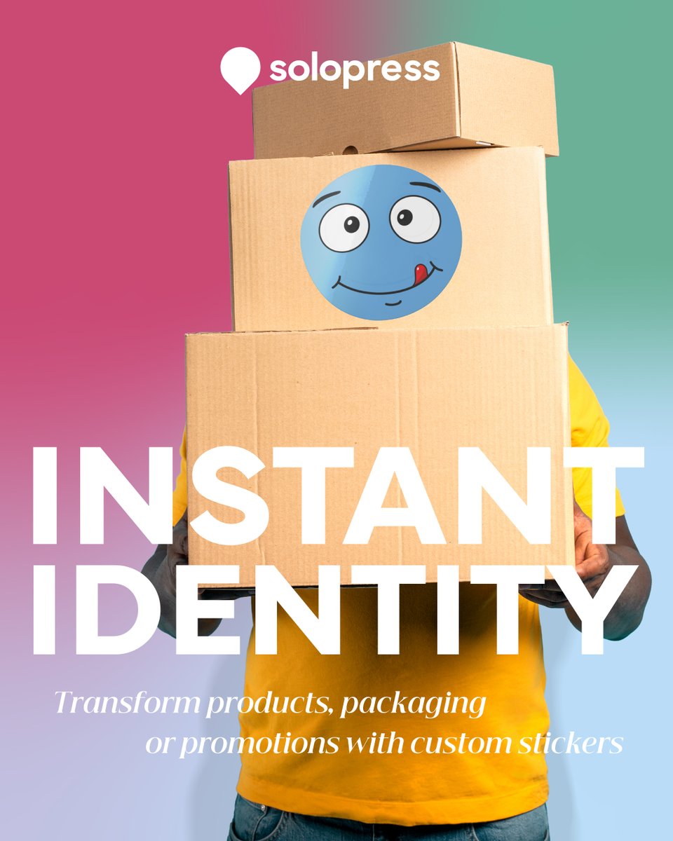 solopress's tweet image. Instant identity. Maximum impact.

Custom stickers that transform your packaging, products and promotions in seconds ✨

#CustomStickers #PrintUK #Branding #PackagingDesign #SmallBusiness #Solopress