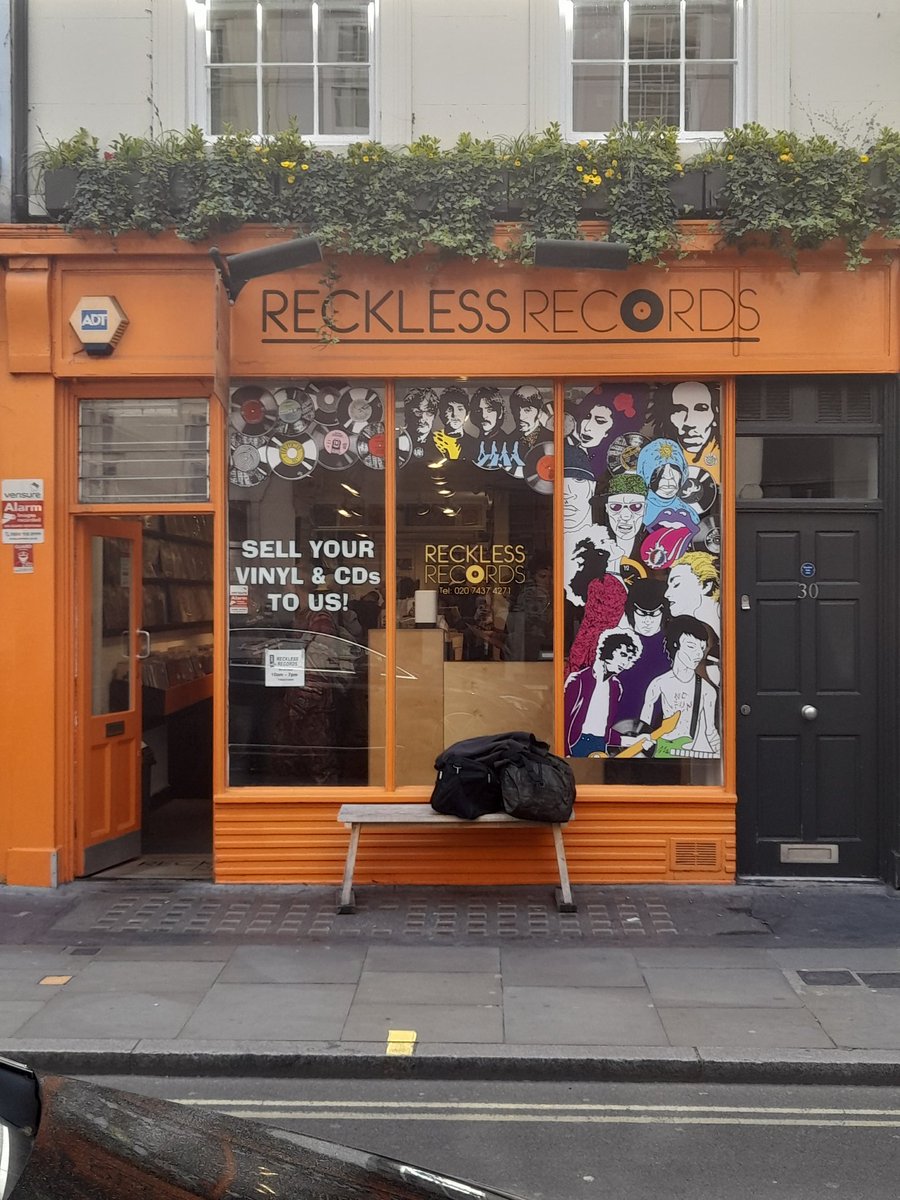 Baddie48ofARSE's tweet photo. #ARSE #InLondon
~Report frm yr local Newshound & Inkslinger~
HAD A LITTLE WANDER up to Berwick St yest, the inspo for Whickber Street. It's a VERY long street.
I found a very interesting looking record shop in a delightful shade of yellow!
And who would run such a place called Ember Yard which is apparently full of fire, smoke and alcohol?!
Walker's Court at one end, is full of Seamstresses...I half expected to bump into Mrs Sandwich!