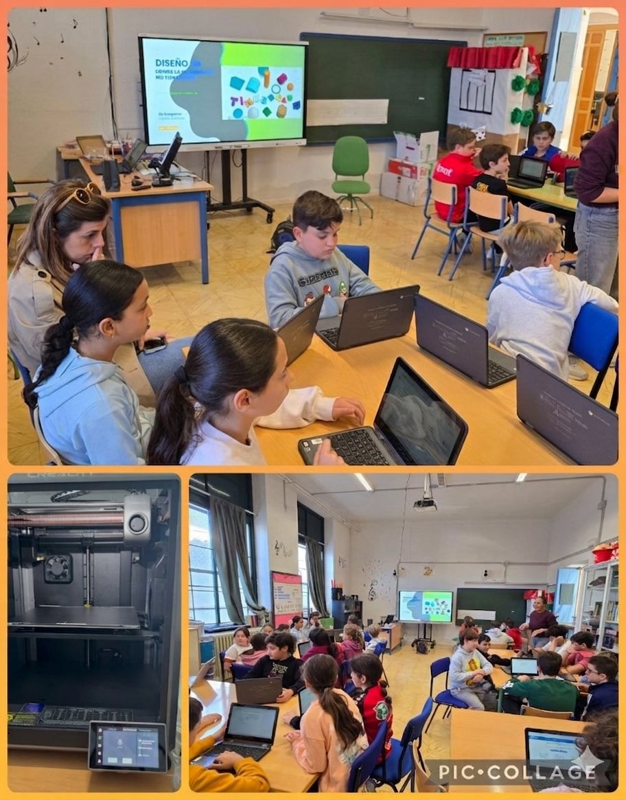 Nuestro alumnado del tercer ciclo ha utilizado herramientas Tinkercad para trabajar el pensamiento computacional y el diseño en impresión 3D para posteriormente hacer un diseño personalizado.
Acompañamiento a los programas Escuela 4.0
#escuela4.0
#tinkercad 
#STEAM 
#Impresión3D