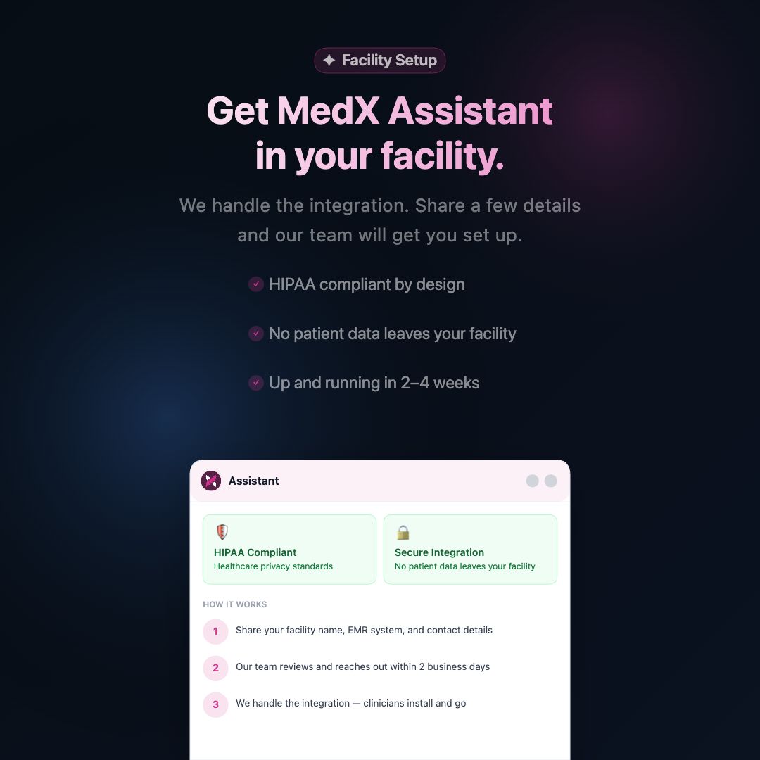 MedXIntl's tweet photo. Clinical intelligence for your EMR.
Understand patients faster, avoid unnecessary tests, document care efficiently, and work naturally inside your existing EMR. 

VISIT - https://t.co/Udl5Bc1TOd https://t.co/uLvcNMqPcJ