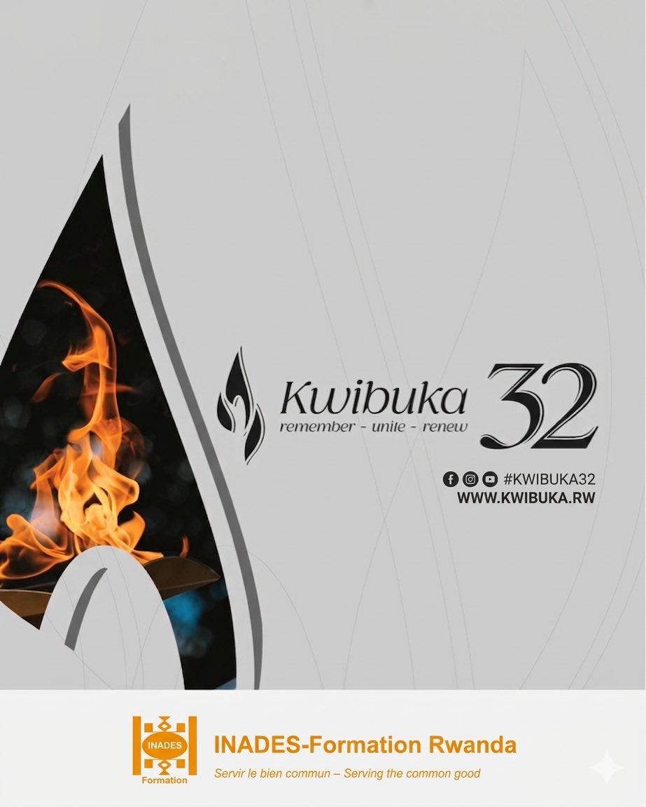 InadesRwanda's tweet photo. We stand with Rwanda and the world in remembrance of the lives lost during the Genocide against the Tutsi in 1994. 
This period calls on each of us to carry forward the values of unity and dignity.

Be a voice for peace. Be a force for change✊

#NeverAgain 
#Kwibuka32 https://t.co/WoOF7gejUj