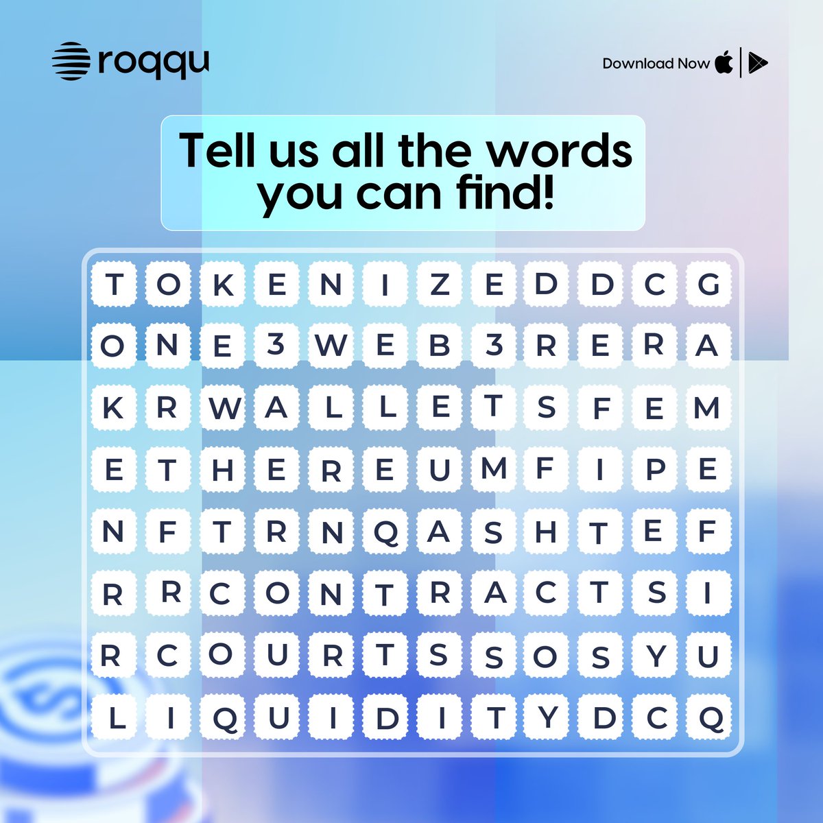 roqqupay's tweet photo. Hello Roqqstars, show off your quick thinking! 💡 

Tell us all the words you can find 🔍 

#CrosswordPuzzle #RoqquDeyForYou https://t.co/B7WCIJRAhj