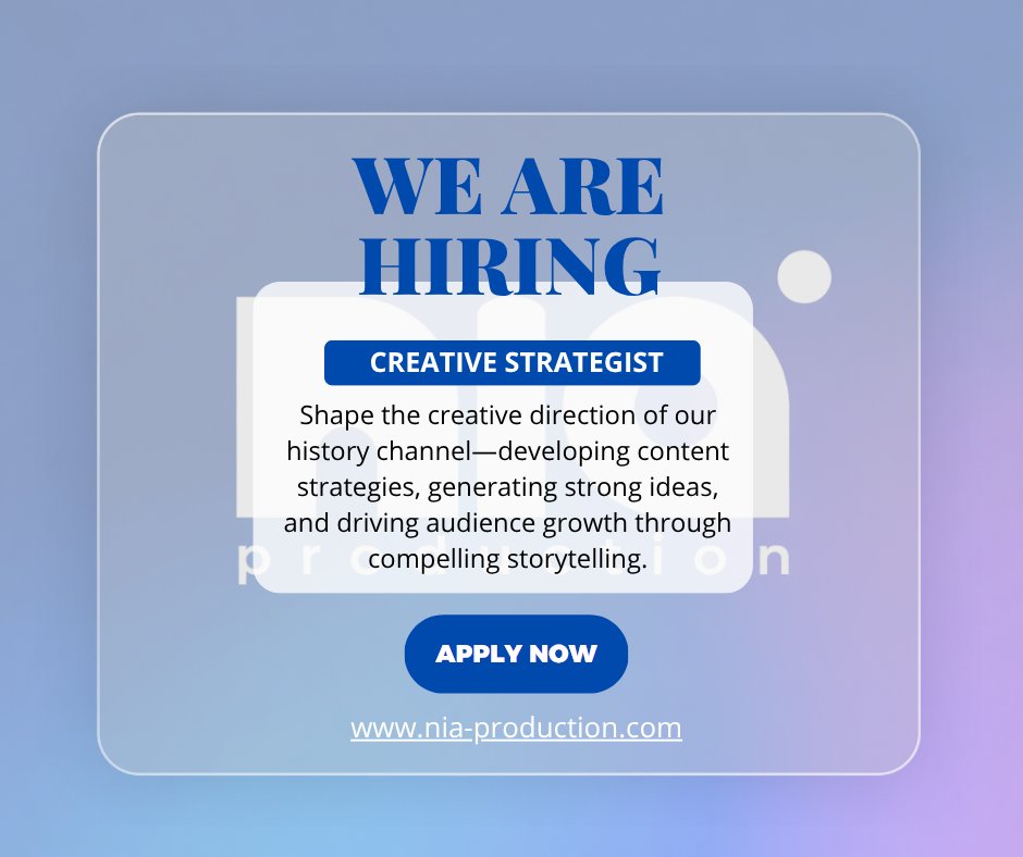 NIA Production tweet media