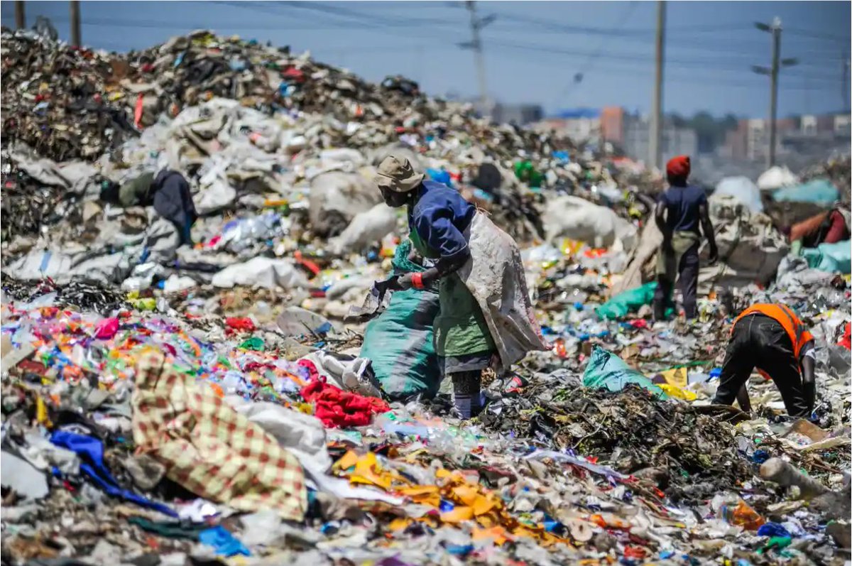 Afclad_org's tweet photo. Have you ever stood near a dumpsite and taken in the smell?

Most of us step back.

But waste pickers at Dandora and other Dumpsites don’t have that choice.

They spend hours every day:
• sorting through waste
• breathing in toxic fumes
• handling sharp and hazardous materials

All so our cities and homes can stay clean.

Yet many still face:
✖ no stable income
✖ no health protection
✖ stigma and violence
This is not just about waste. It is about dignity.

Today, let's take a moment and ask ourselves;

What would it take for these workers to have the protection they deserve?
#WasteWorkers #InvisibleWorkers #WorkersRights #DecentWork #AfCLAD #MovementMonitor