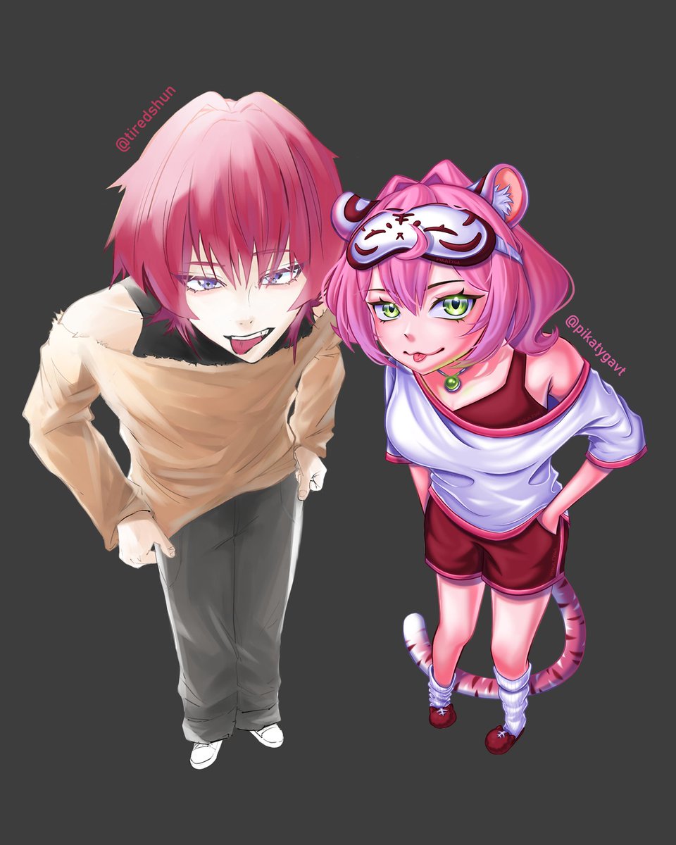 PikaTygaVT's tweet photo. Art collab with @akarishunji ✨
This took us 5 months coz we were both busy 

#myvt #malaysianvtuber #vtuber #arttrend #digitalart https://t.co/98IGjHqb2k