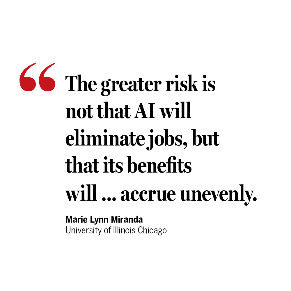 ScienceMagazine's tweet image. "… higher education must develop students into fluent, intelligent, and ethical users of #AI and work to ensure that the benefits of AI reach broadly across communities," writes Marie Lynn Miranda in a new #ScienceEditorial. scim.ag/4tmnrV8
