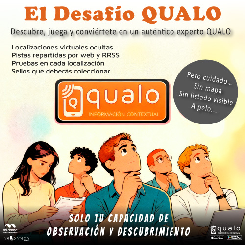 EL DESAFÍO QUALO
¿Serás capaz de completarlo?
10 localizaciones ocultas
Sin mapa
Solo pistas
Explora la web, supera pruebas y consigue todos los sellos.
Premio: cheque Amazon de 100€
Porque QUALO no se explica… se vive
qualo.info/promociones/el…