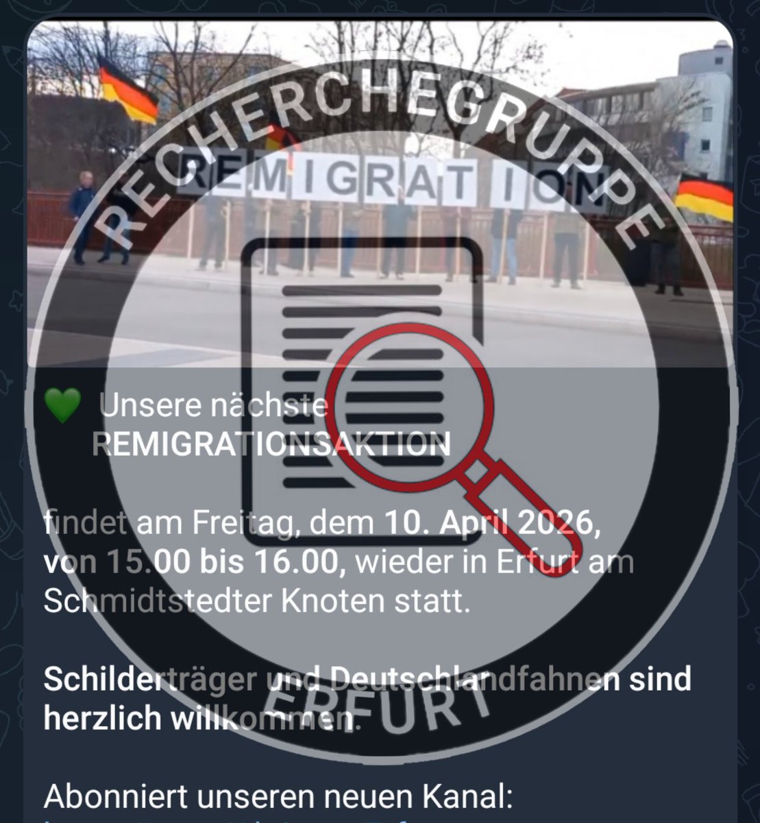 Recherchegruppe Erfurt tweet media