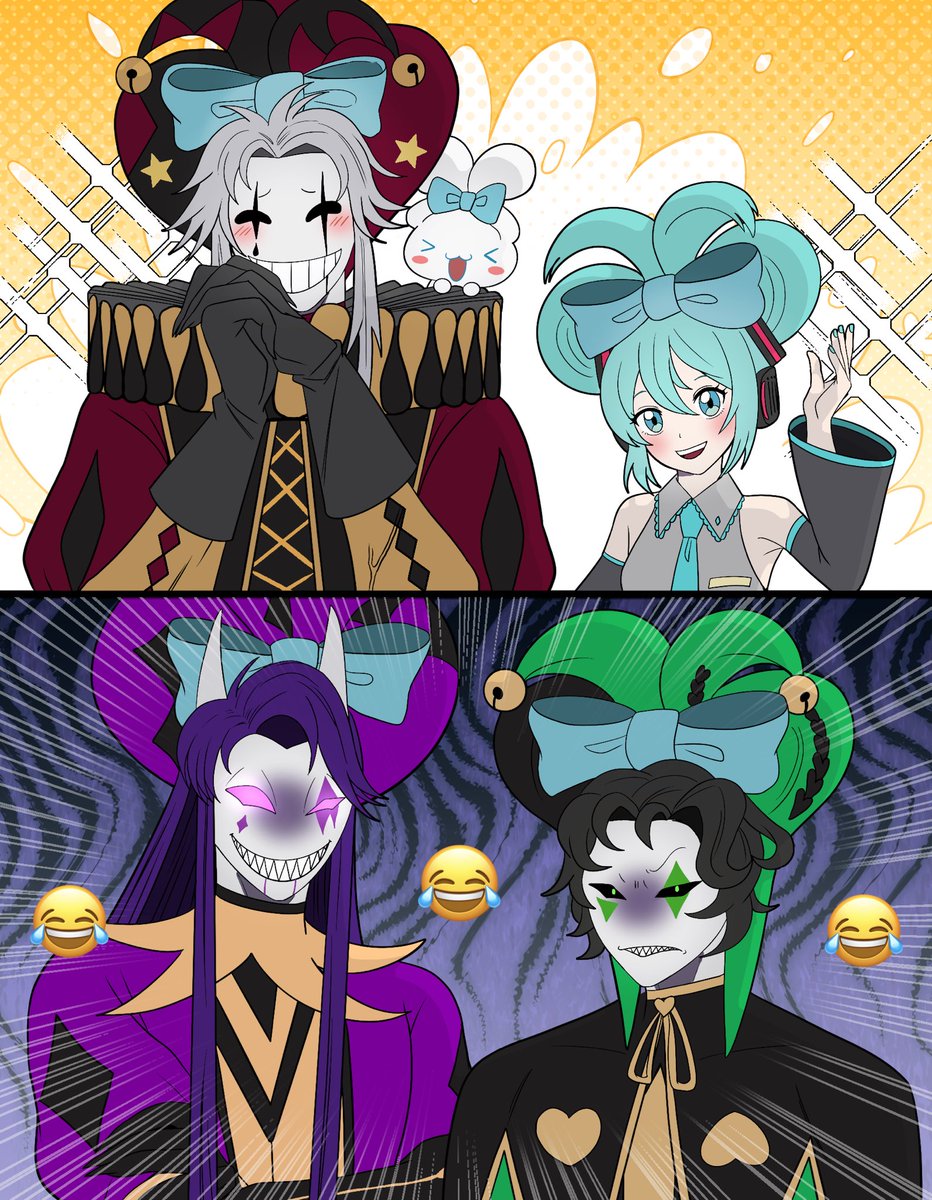 neesansukida's tweet photo. #thefreakcircus x Miku crossover https://t.co/3DPHRsYUf2